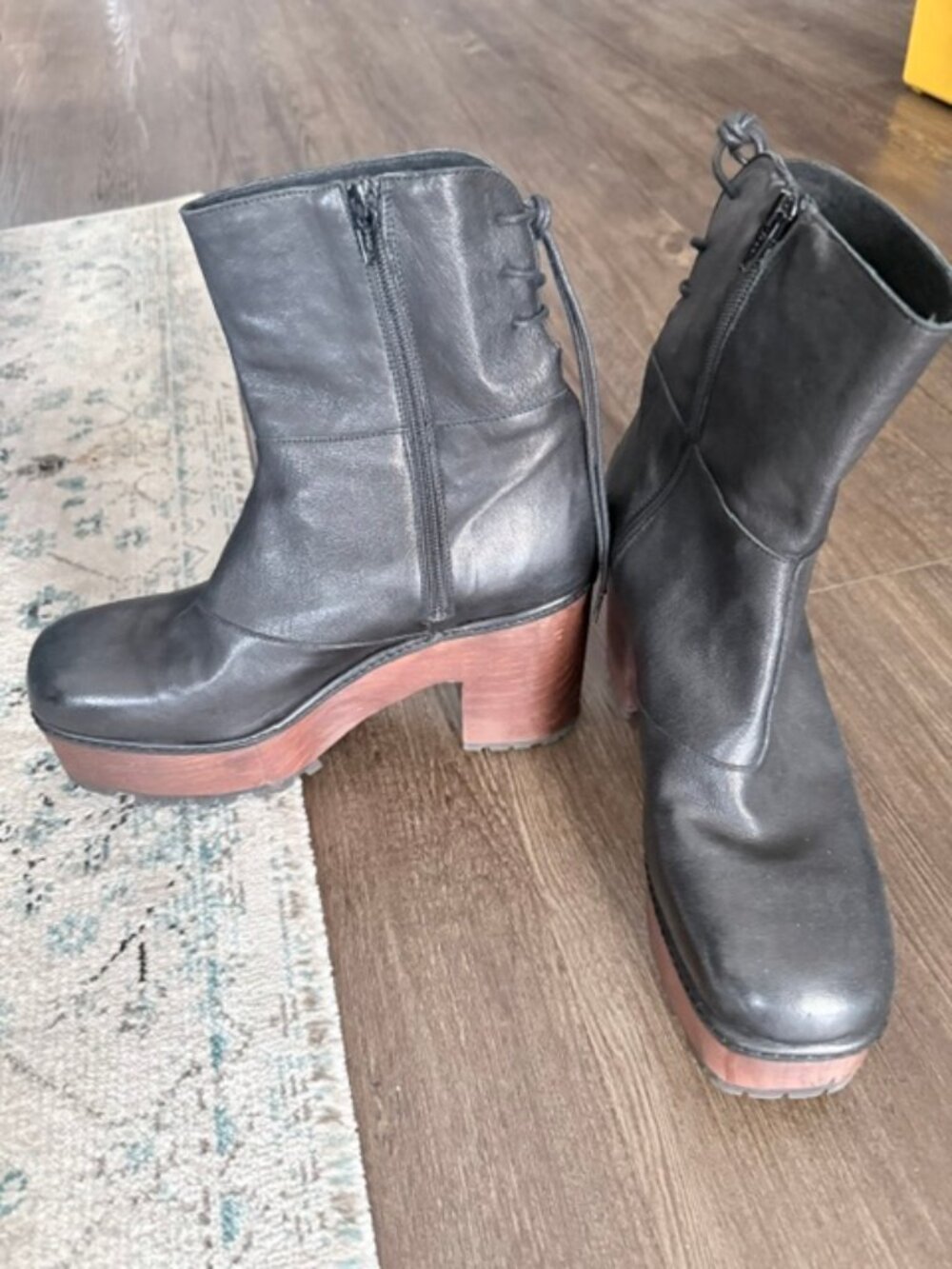 FREE PEOPLE Black Kenna Platform Boots - Picture 3 of 7